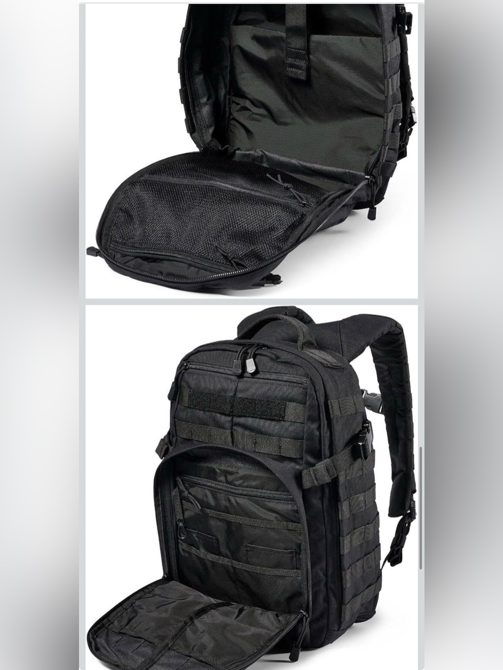 5.11 RUSH 2.0 black backpack with molle system and laptop sleeve EXCELLENT - Picture 6 of 8